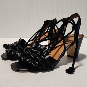 Tory Burch Rope Block Heel Sandals